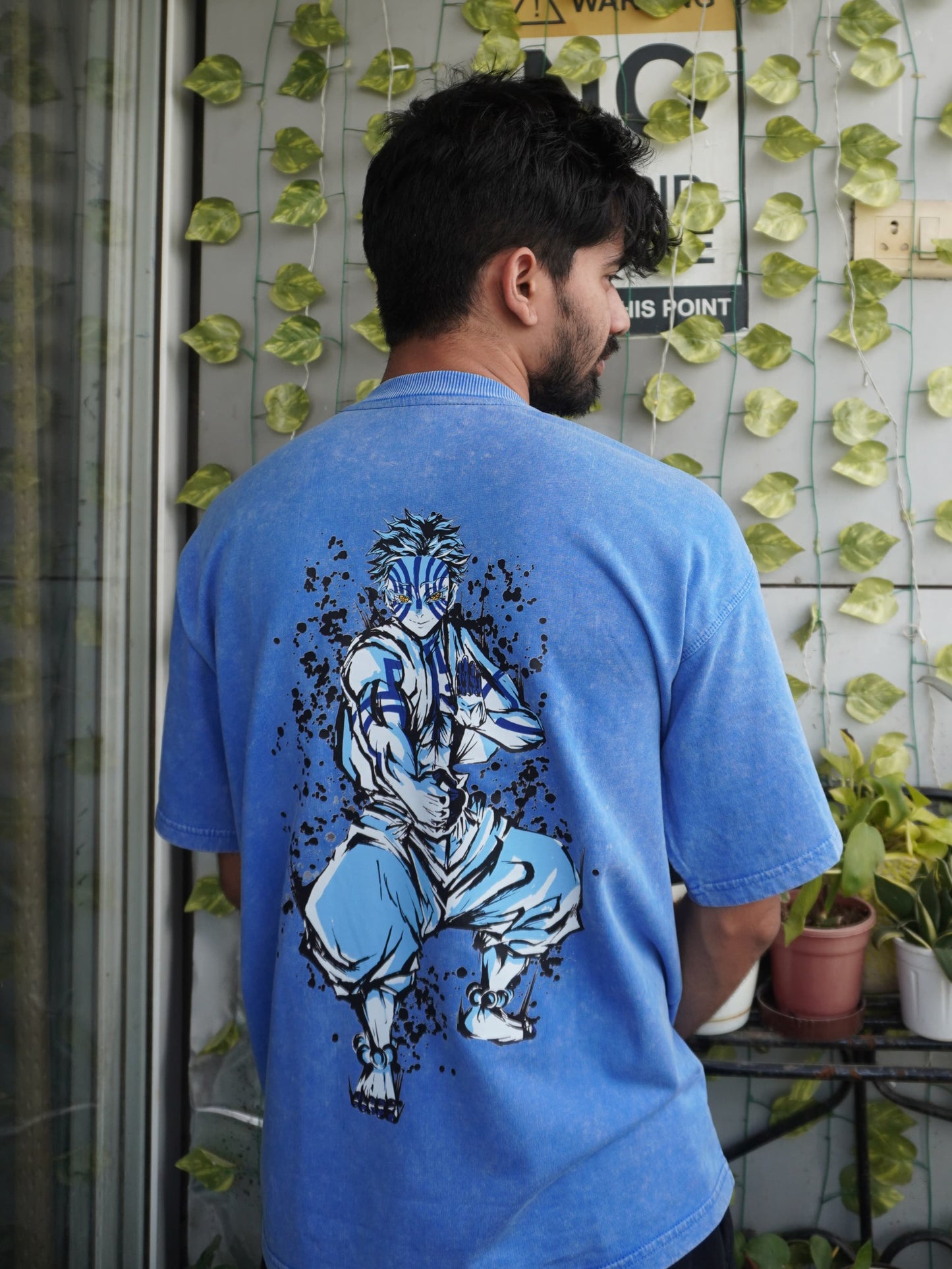 AKAZA: Upper Rank 3 Acid Wash Oversized T-Shirt