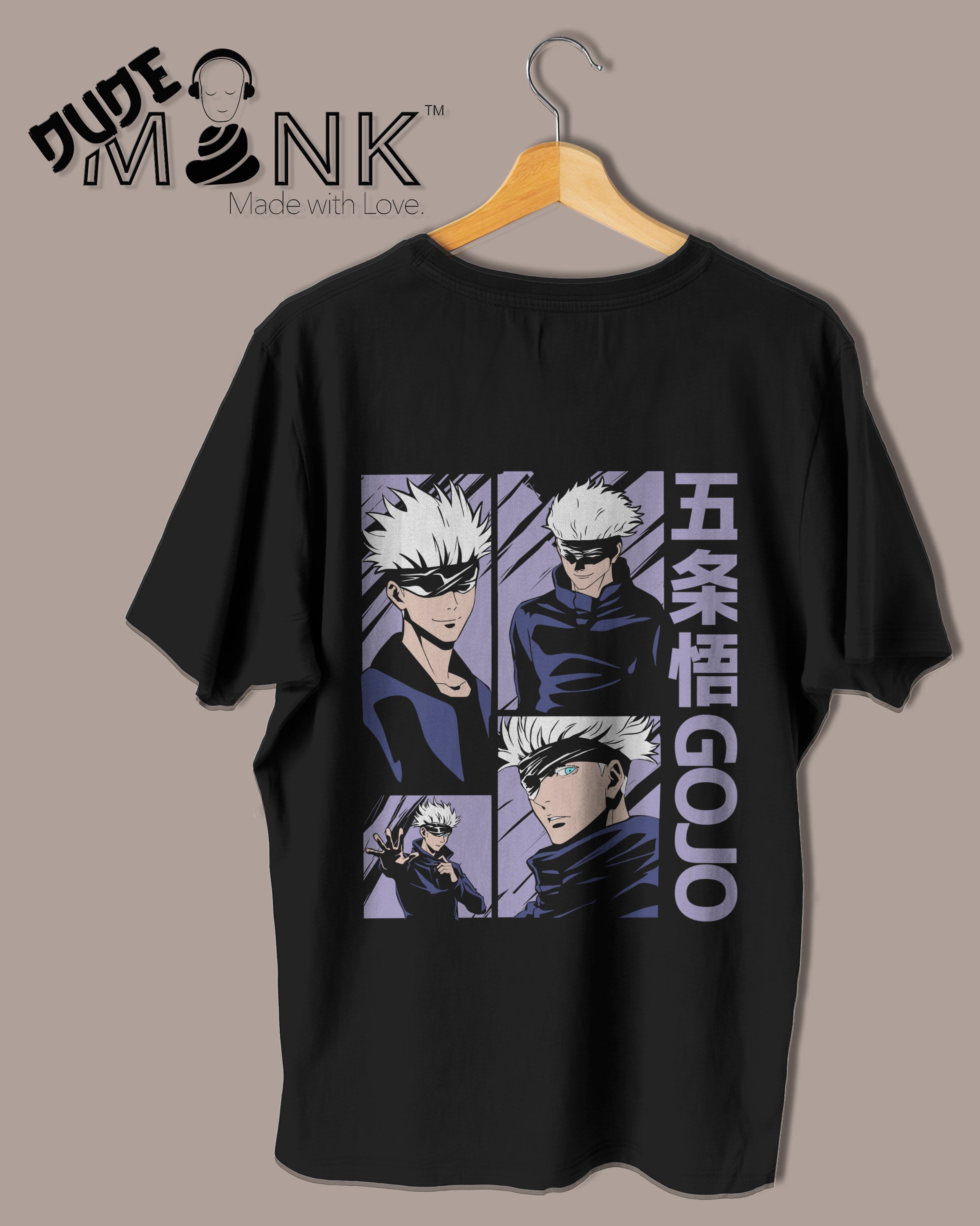 Gotj Merch Gojo Satoru JJK Oversized T-Shirt – Dudemonk