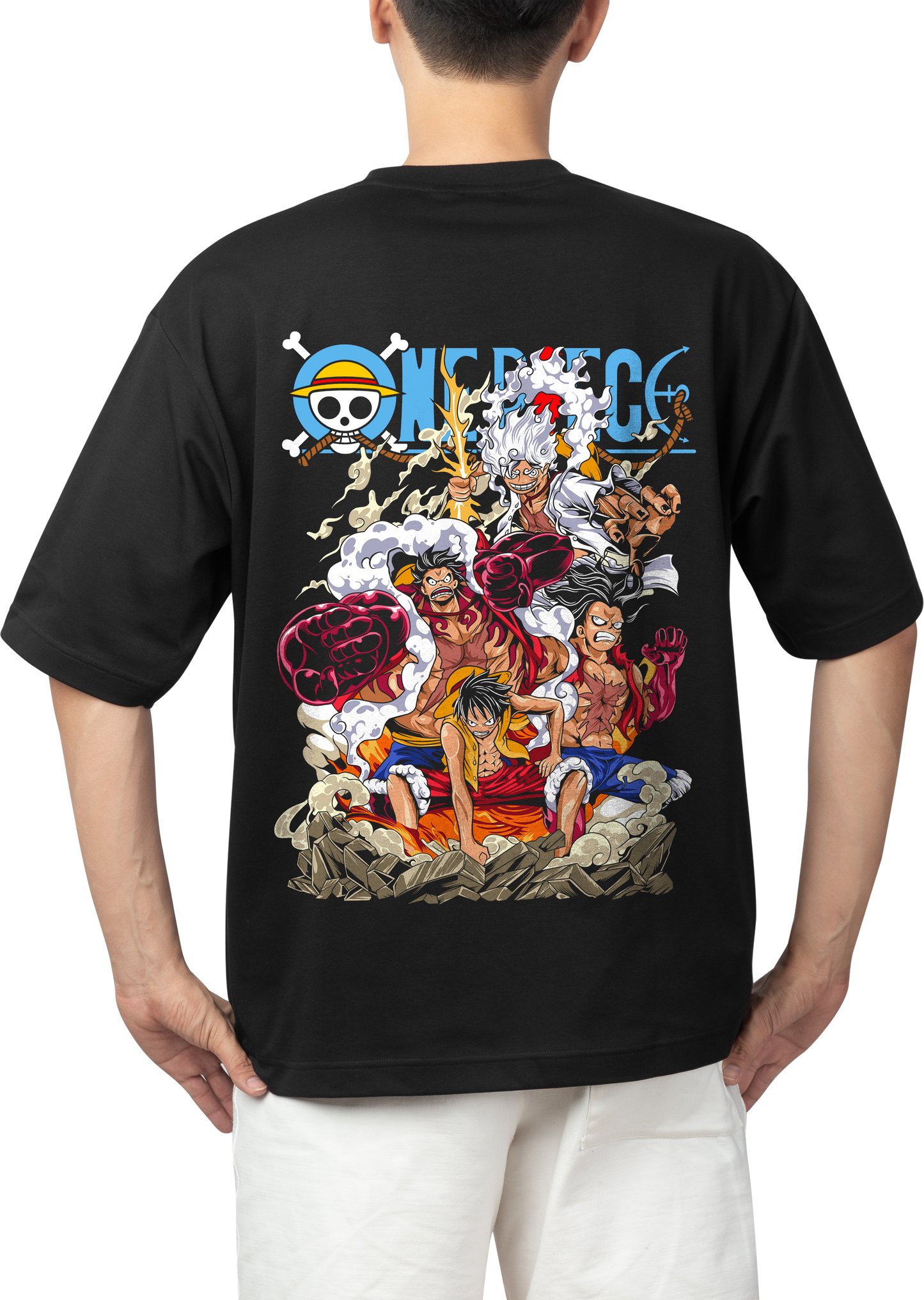 Luffy All Gear One Piece  Oversized T-Shirt
