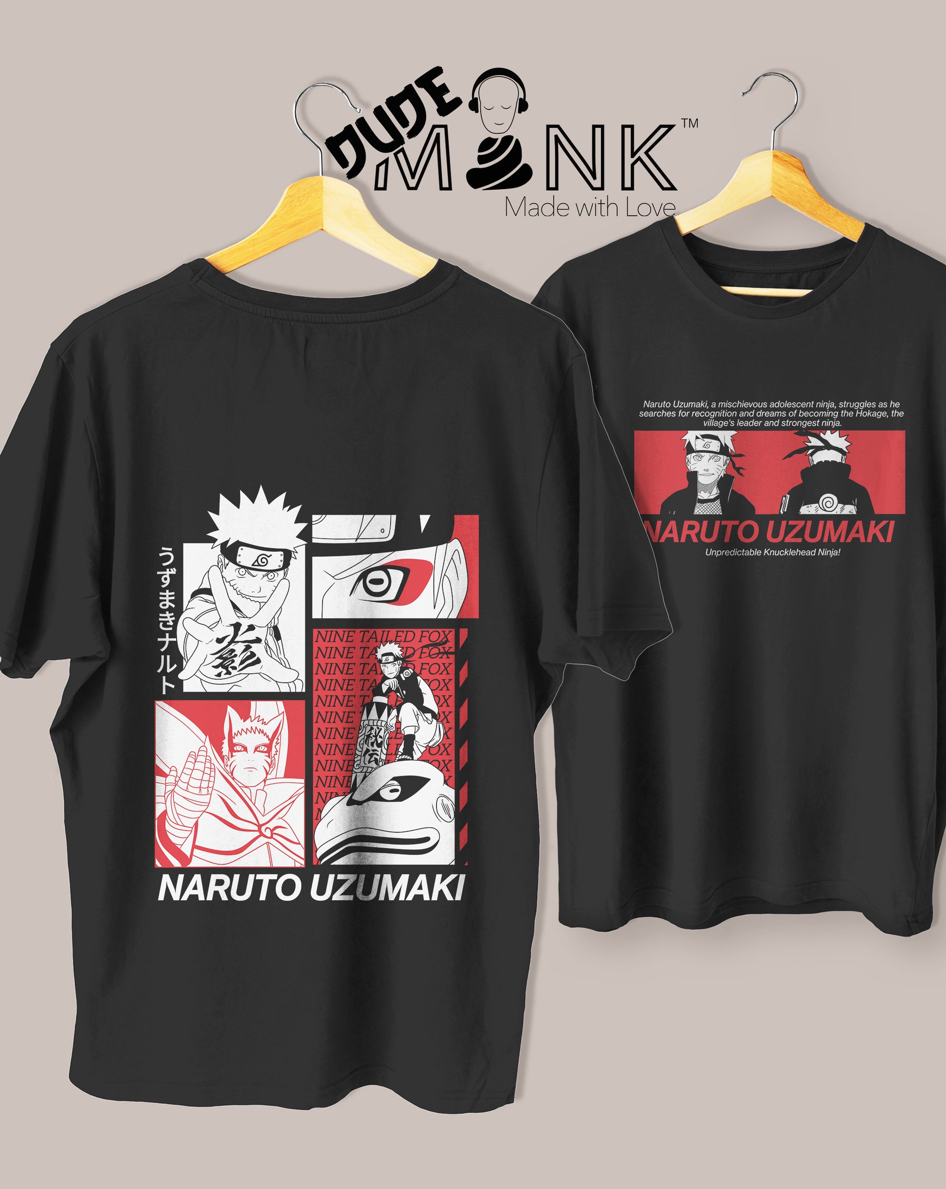 Naruto Uzumaki Oversized T-Shirt – Dudemonk