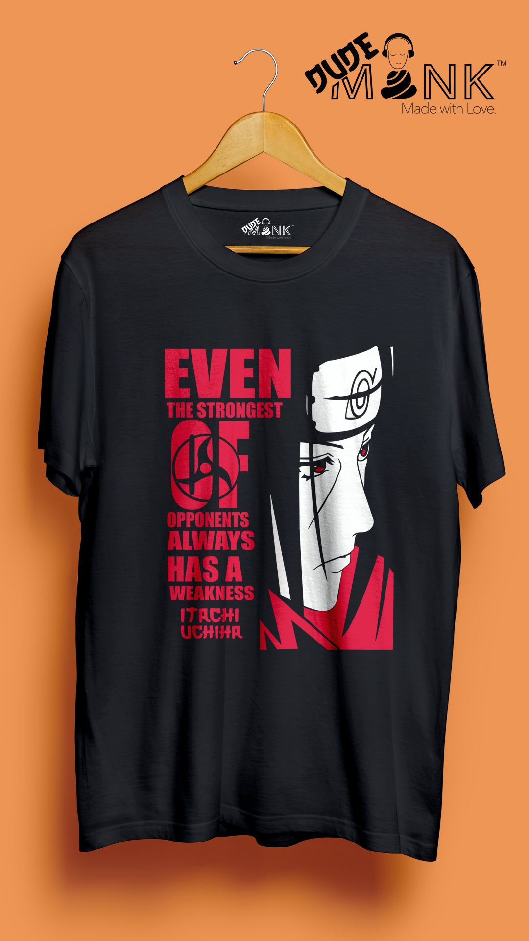 Itachi Uchiha Round Neck Half T-Shirt